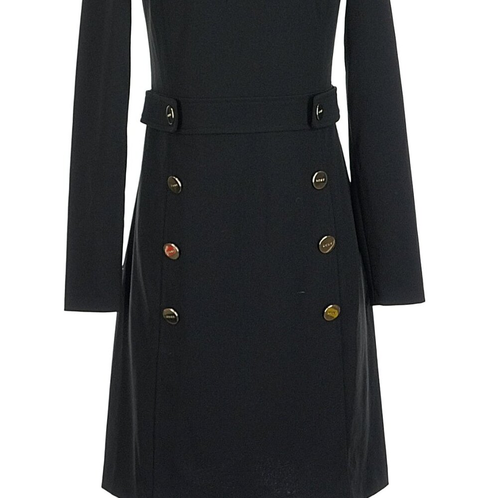 NWT Black Nautical Sailor inspired DKNY Dress, size 4 - Picture 2 of 14